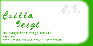 csilla veigl business card